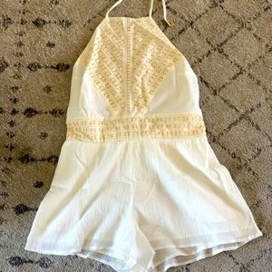 L*Space Beaded Backless Romper